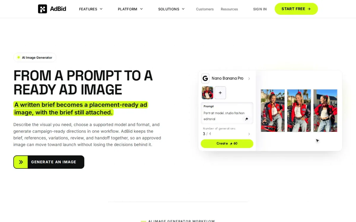 AdBid turns a written brief into placement-ready ad images