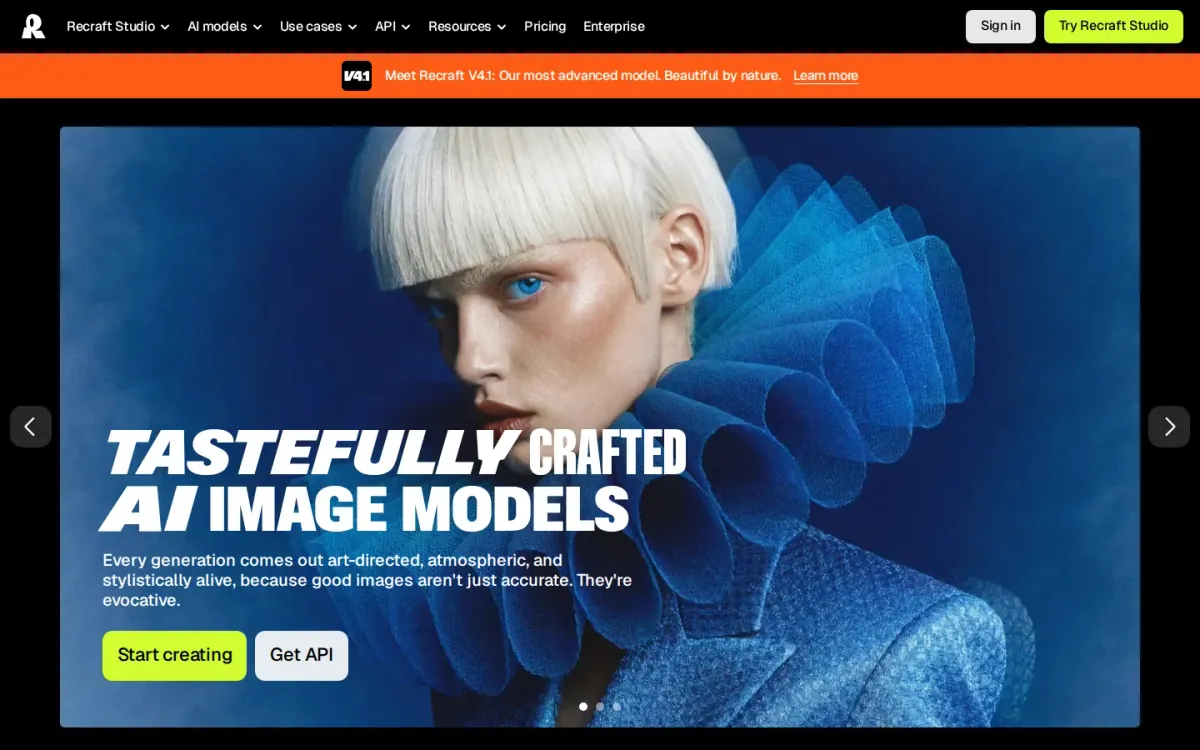 Recraft — art-directed visuals and vectors for ad creatives