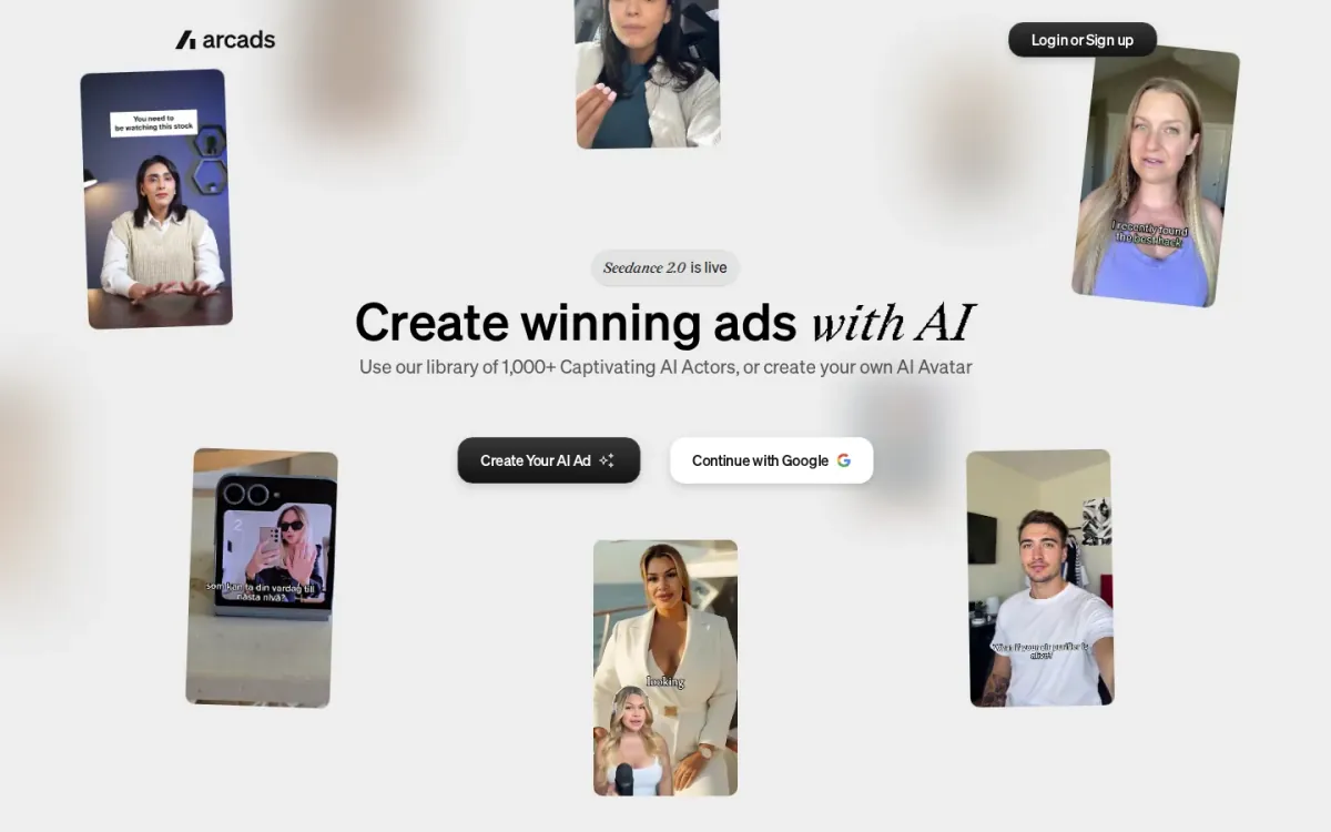 Arcads Review: UGC-style video ads powered by AI actors