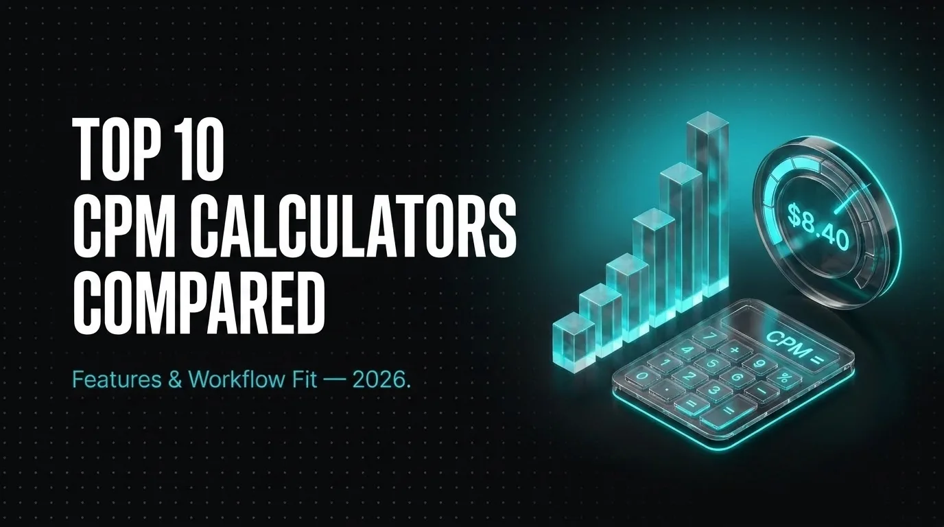 CPM Calculators Compared: 10 Tools for Media Planning