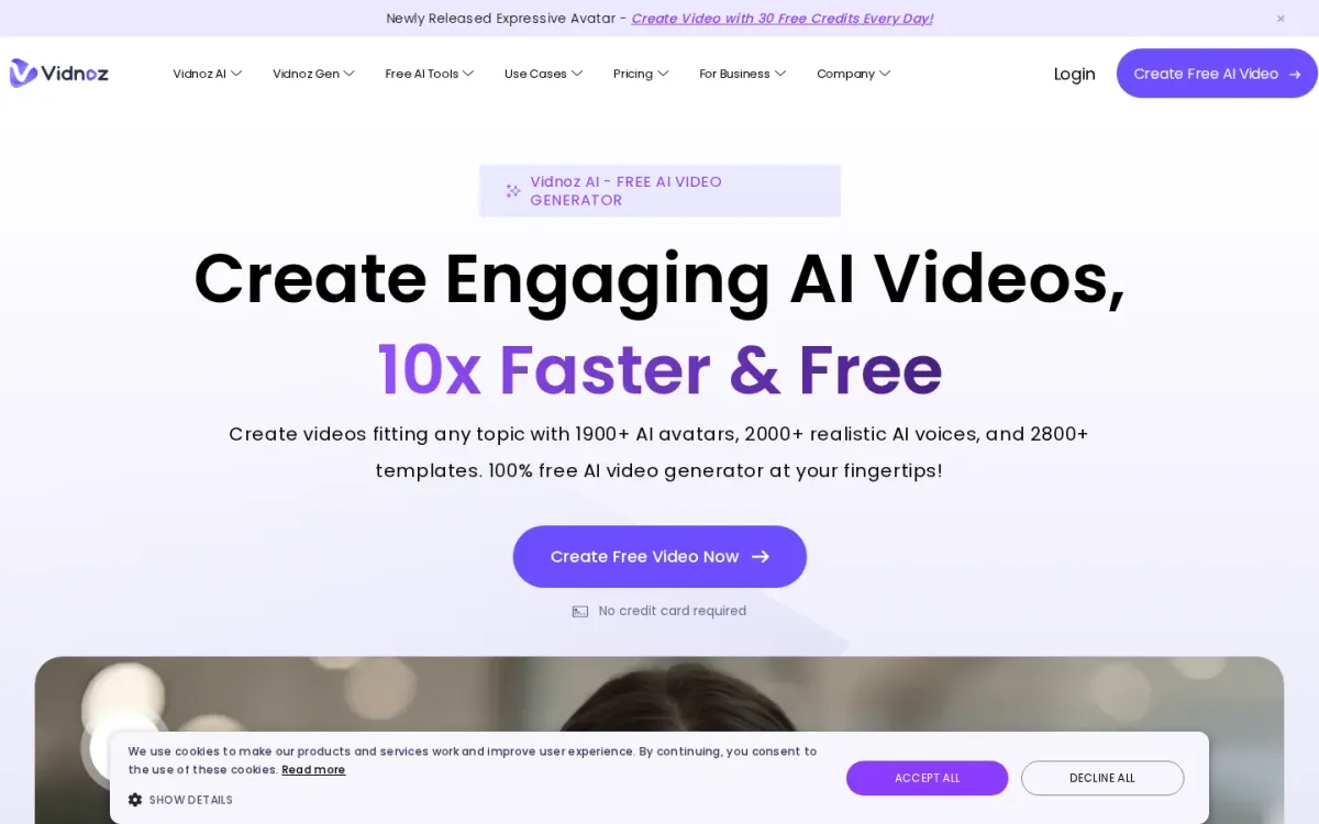 Vidnoz for avatar-driven mouth-sync clips