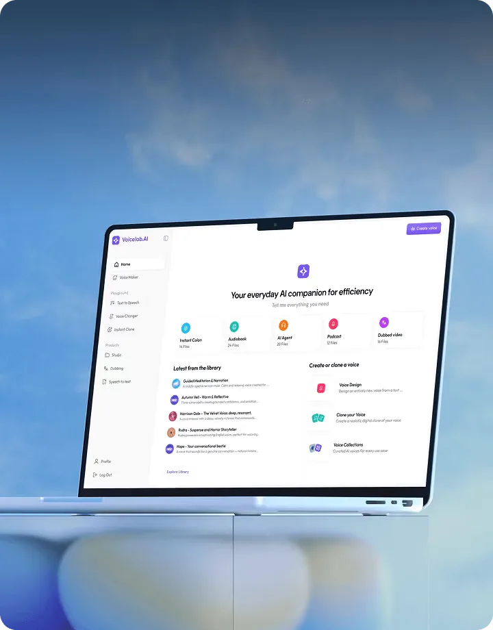 Laptop showing an AI SaaS product interface